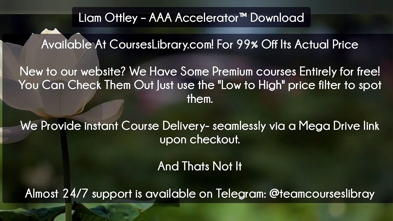 (Courseslibrary.com)Liam Ottley – AAA Accelerat...