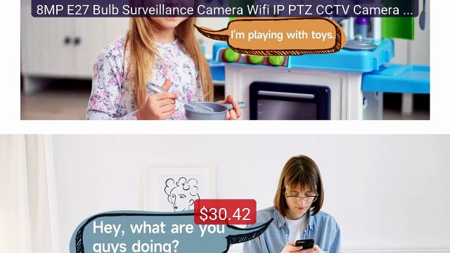 8MP E27 Bulb Surveillance Camera Wifi IP PTZ CCTV Camera 10X ... Amazing Value 2026 | Must Have!