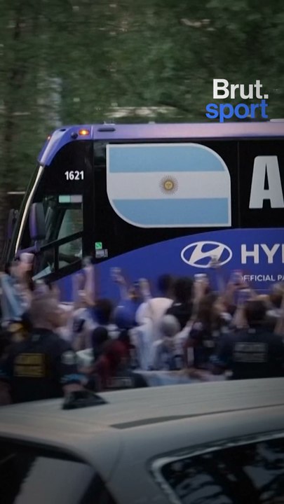 Argentinian fans stormed the team's hotel