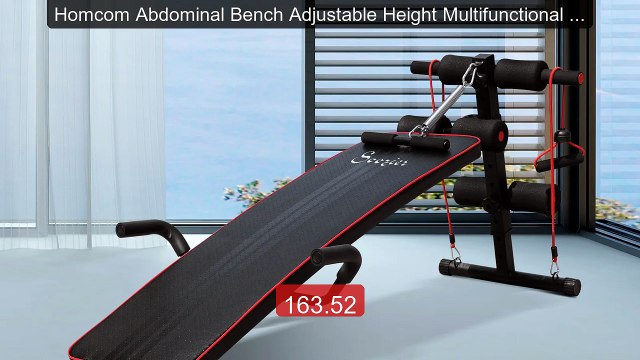 Homcom Abdominal Bench Adjustable Height Multifunctional Weight Ben... Top Rated 2026 | Buy Now!