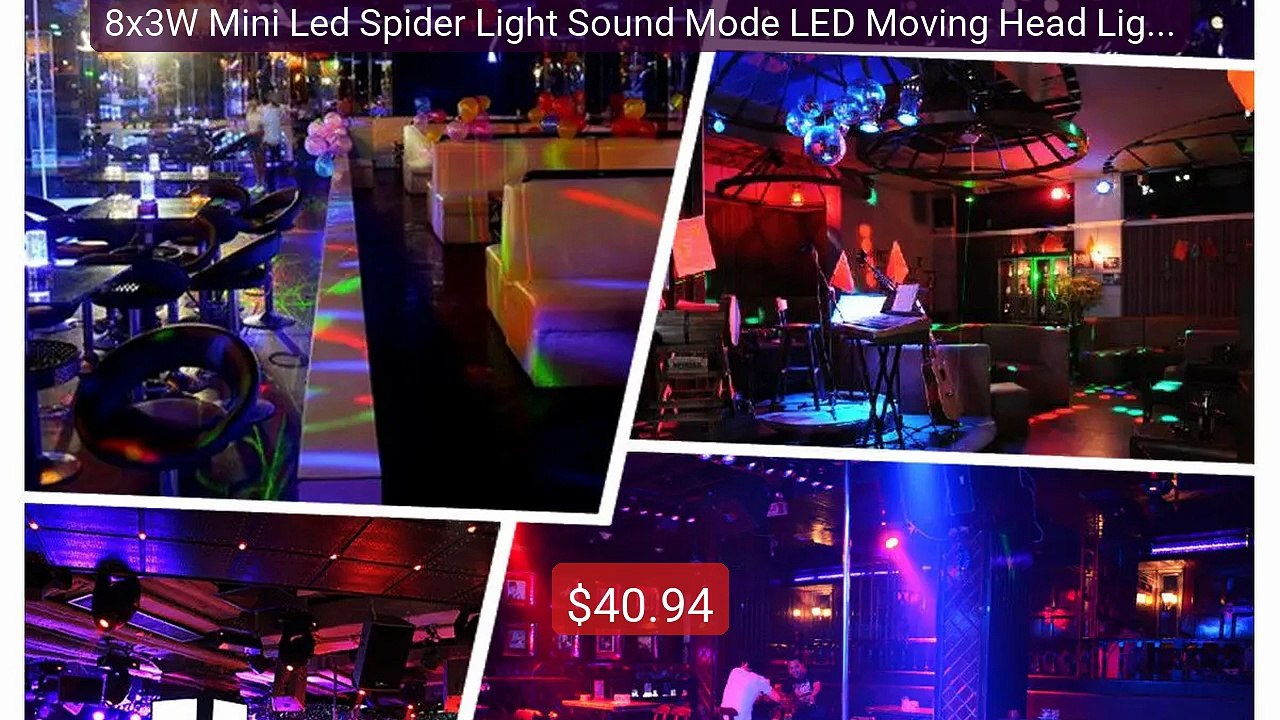 8x3W Mini Led Spider Light Sound Mode LED Moving Head Lights l... -- Best Buy 2026 | Great Quality!