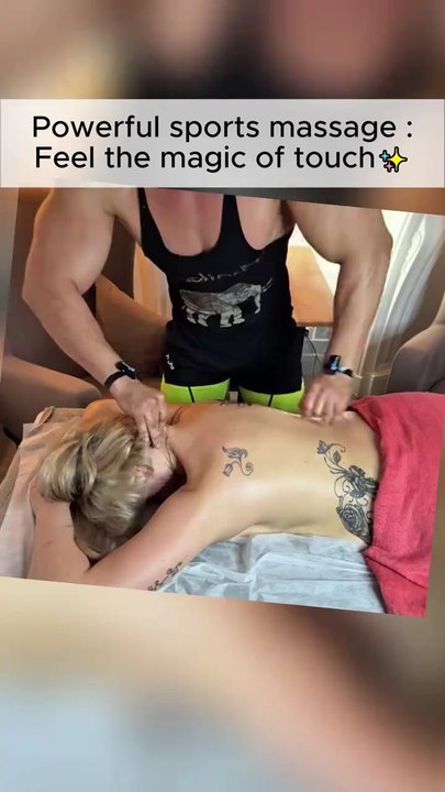 Powerful sports massage_ Feel the magic of touch ✨ _relax _as