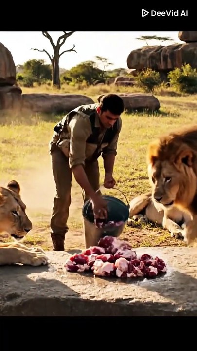 lions eating