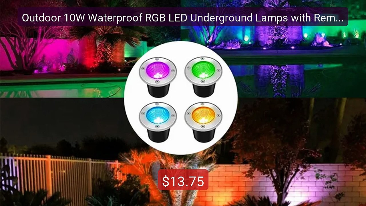Outdoor 10W Waterproof RGB LED Underground Lamps with Remote Contr... -- Best Deal 2026 | Shop Now!