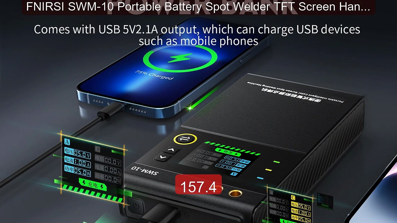 FNIRSI SWM-10 Portable Battery Spot Welder TFT Screen Handheld... -- Best Buy 2026 | Great Quality!