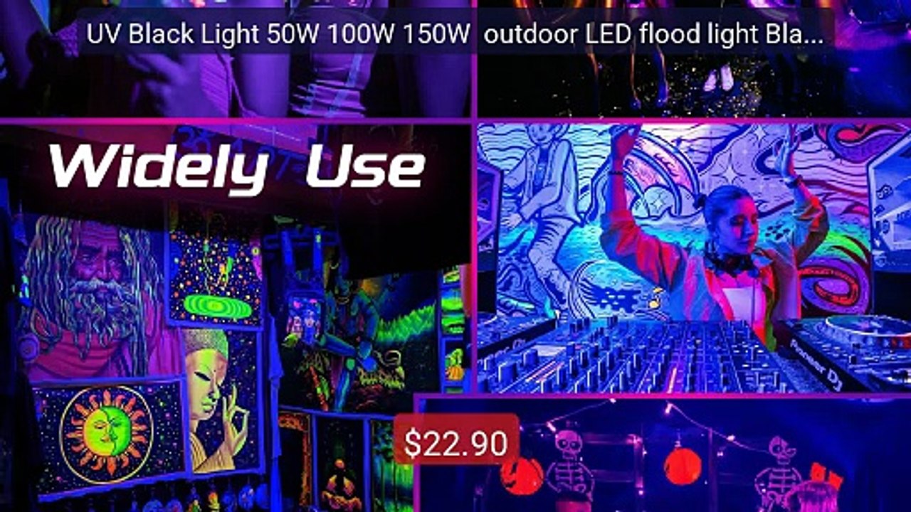 UV Black Light 50W 100W 150W  outdoor LED flood...