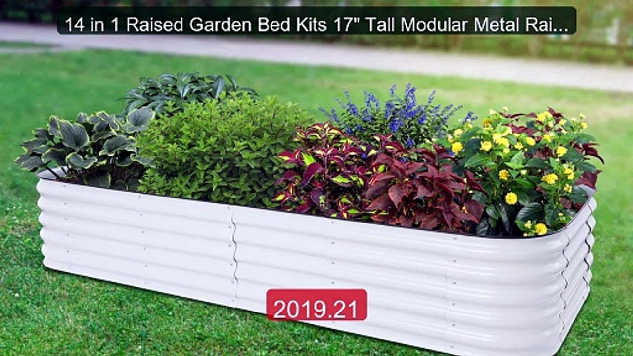 14 in 1 Raised Garden Bed Kits 17" Tall Modular Metal Raised P... -- Hot Deal 2026 | Limited Offer!