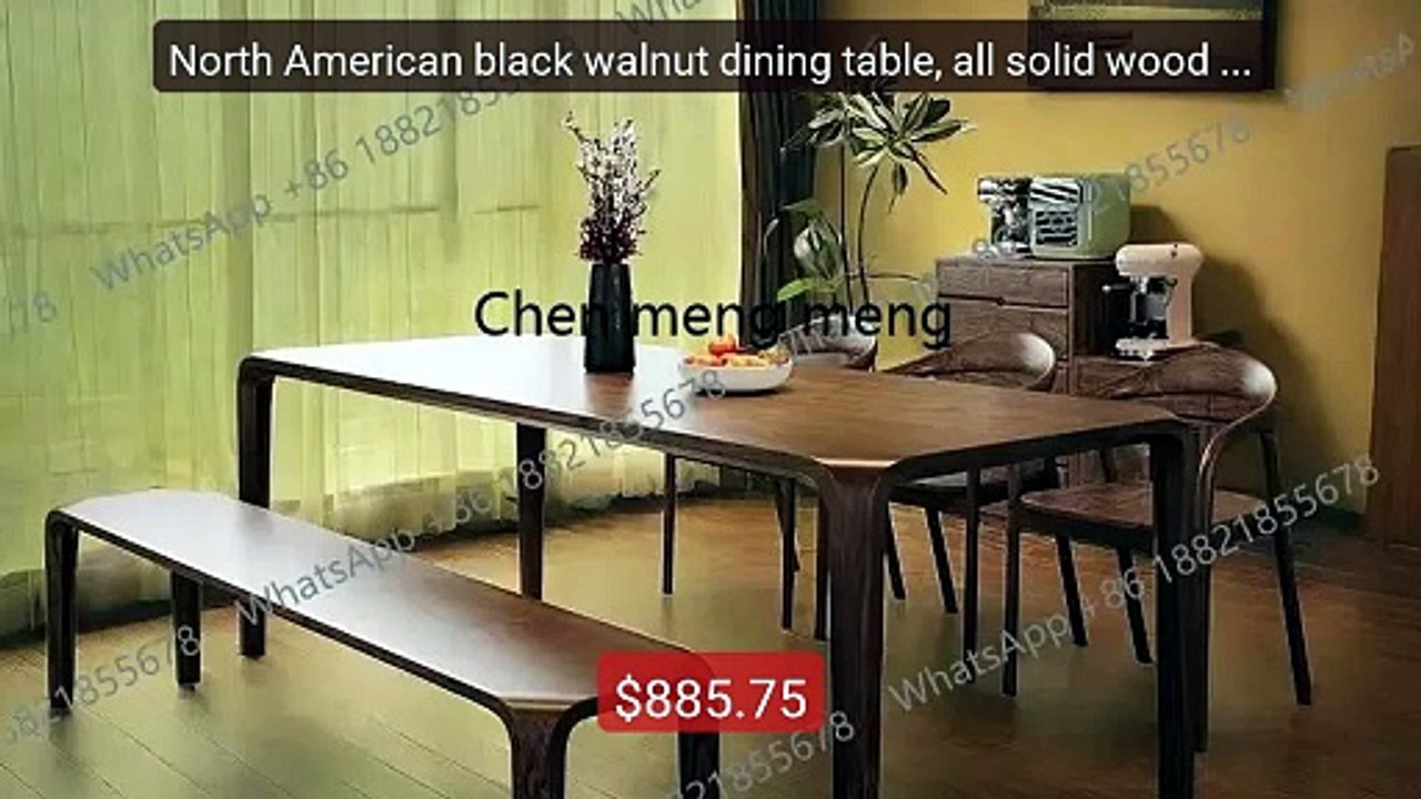 North American black walnut dining table, all solid wood dining tab... -- Top Rated 2026 | Buy Now!