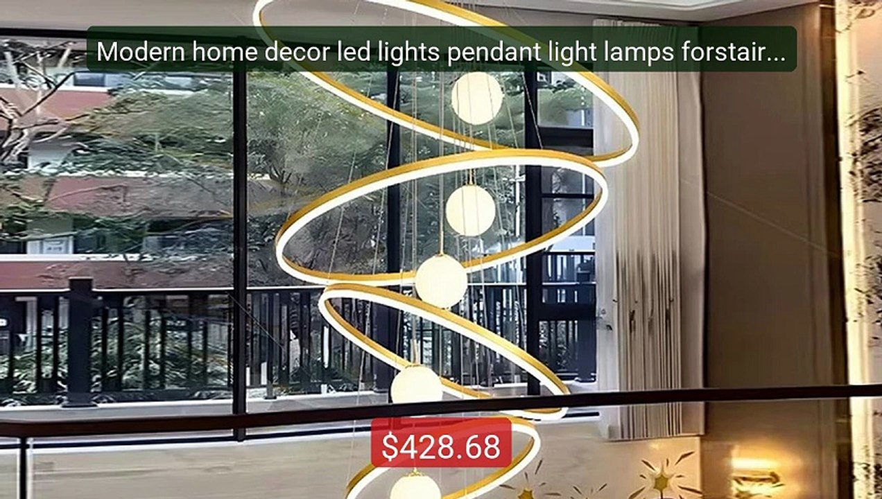 Modern home decor led lights pendant light lamps forstaircase Chand... -- Top Rated 2026 | Buy Now!