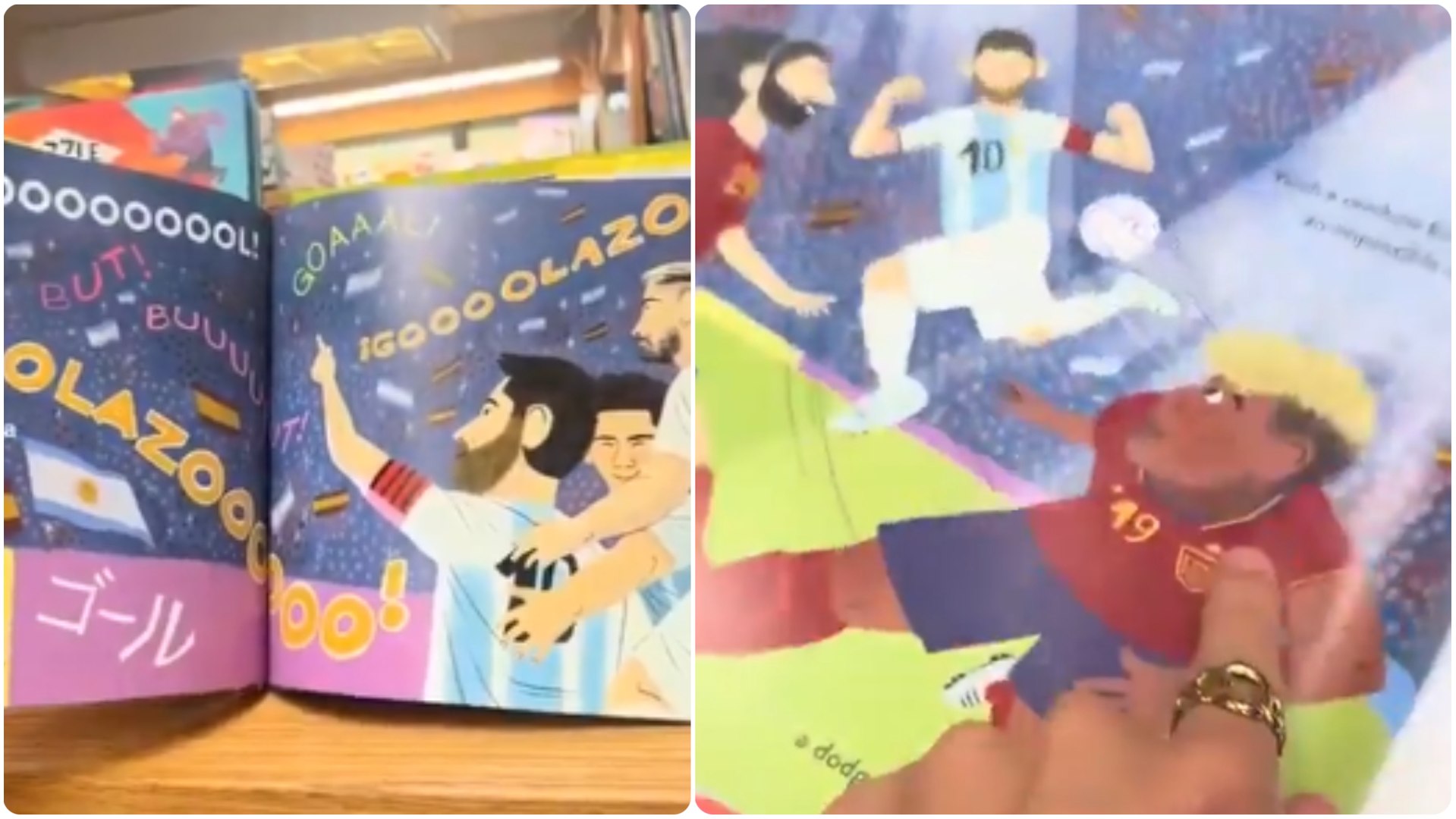 Encuentran un libro en EEUU que desveló hace meses la final entre España y Argentina... y su resultado