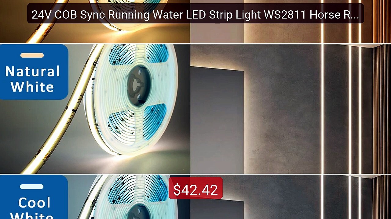24V COB Sync Running Water LED Strip Light WS2811 Horse Race F... -- Hot Deal 2026 | Limited Offer!