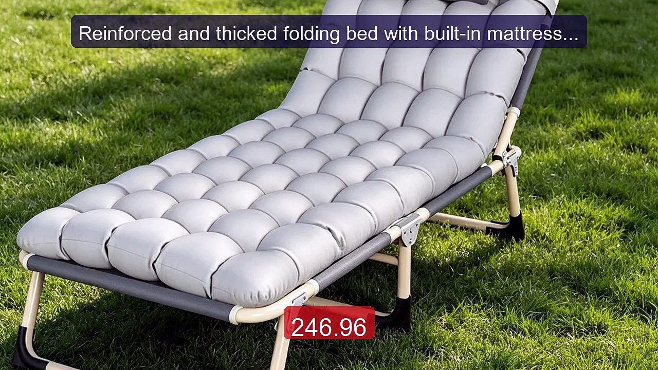Reinforced and thicked folding bed with built-in mattress of Pearl ... -- Top Rated 2026 | Buy Now!