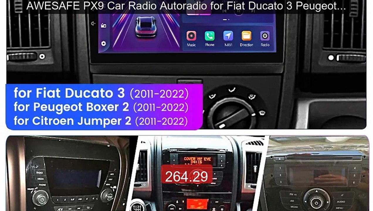 AWESAFE PX9 Car Radio Autoradio for Fiat Ducato 3 Peugeot Boxe... -- Hot Deal 2026 | Limited Offer!
