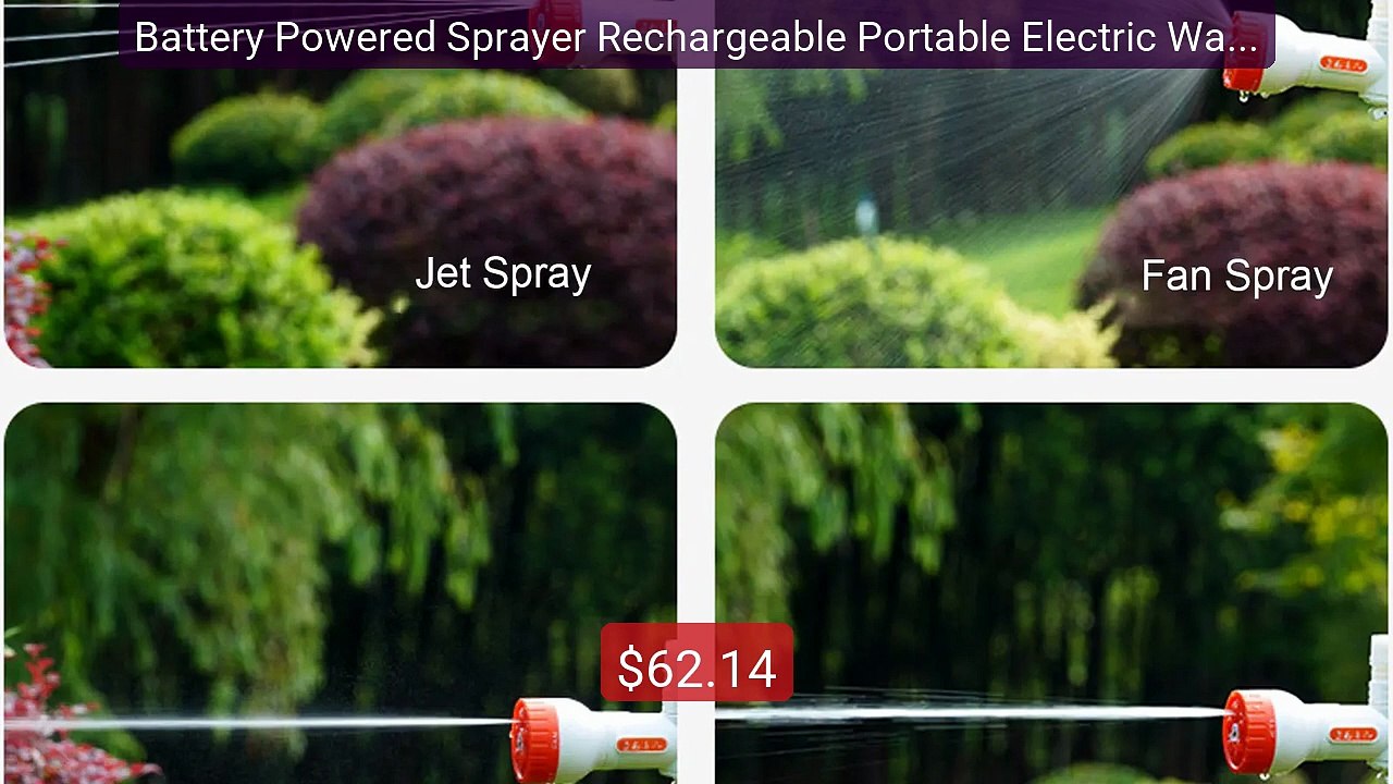 Battery Powered Sprayer Rechargeable Portable Electric Water P... -- Best Buy 2026 | Great Quality!