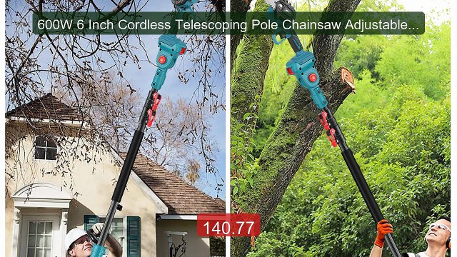 600W 6 Inch Cordless Telescoping Pole Chainsaw Adjustable Leng... Hot Deal 2026 | Limited Offer!