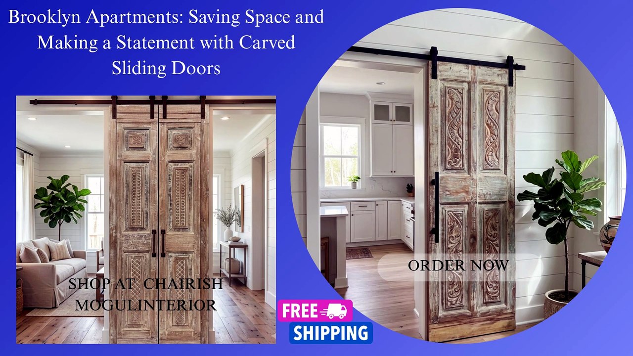 Brooklyn Apartments: Saving Space and Making a Statement with Carved Sliding Doors