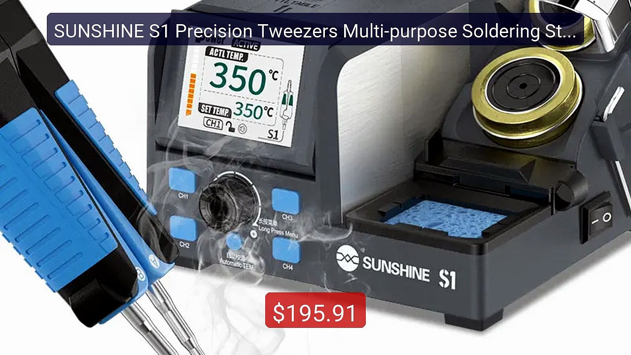 SUNSHINE S1 Precision Tweezers Multi-purpose Soldering Stat... -- Top Pick 2026 | Unbeatable Price!