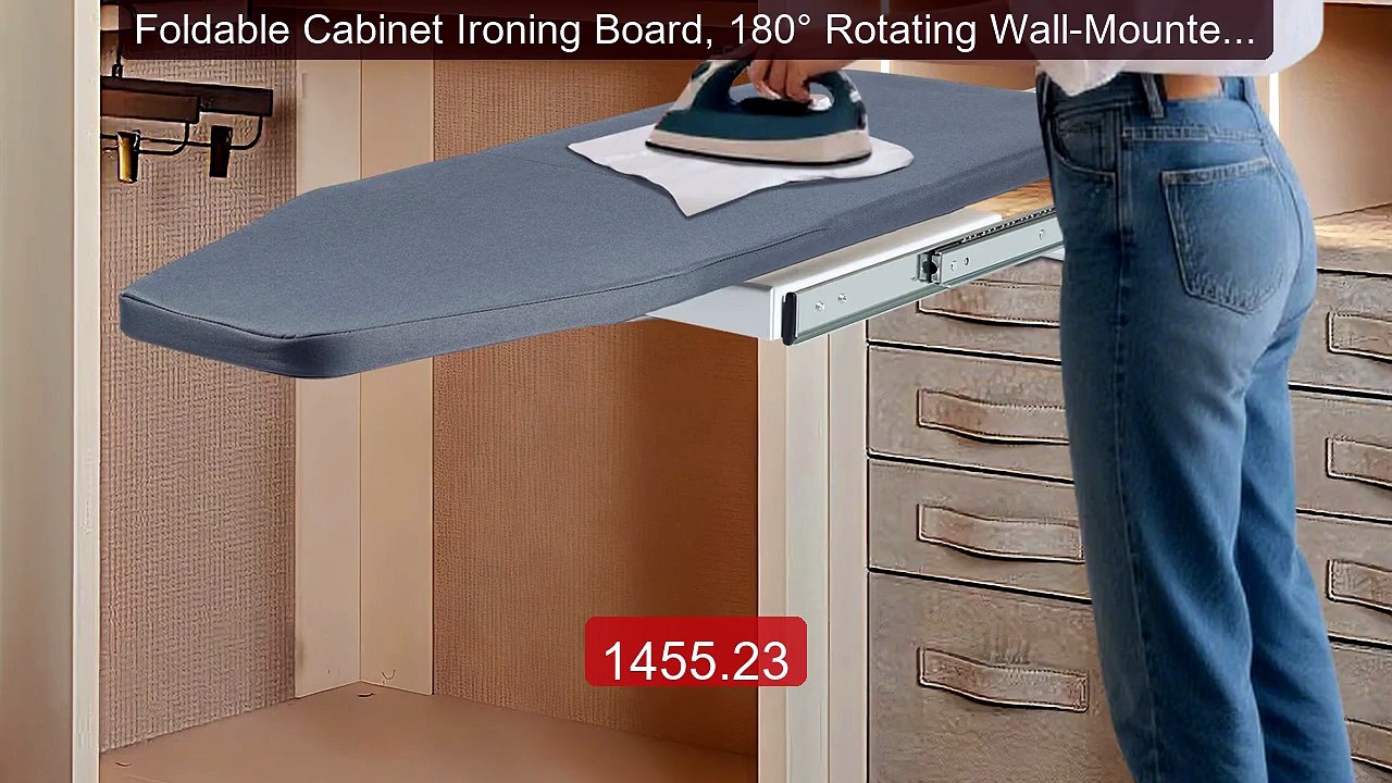 Foldable Cabinet Ironing Board, 180° Rotating Wall-Mounted Board wi... -- Top Rated 2026 | Buy Now!