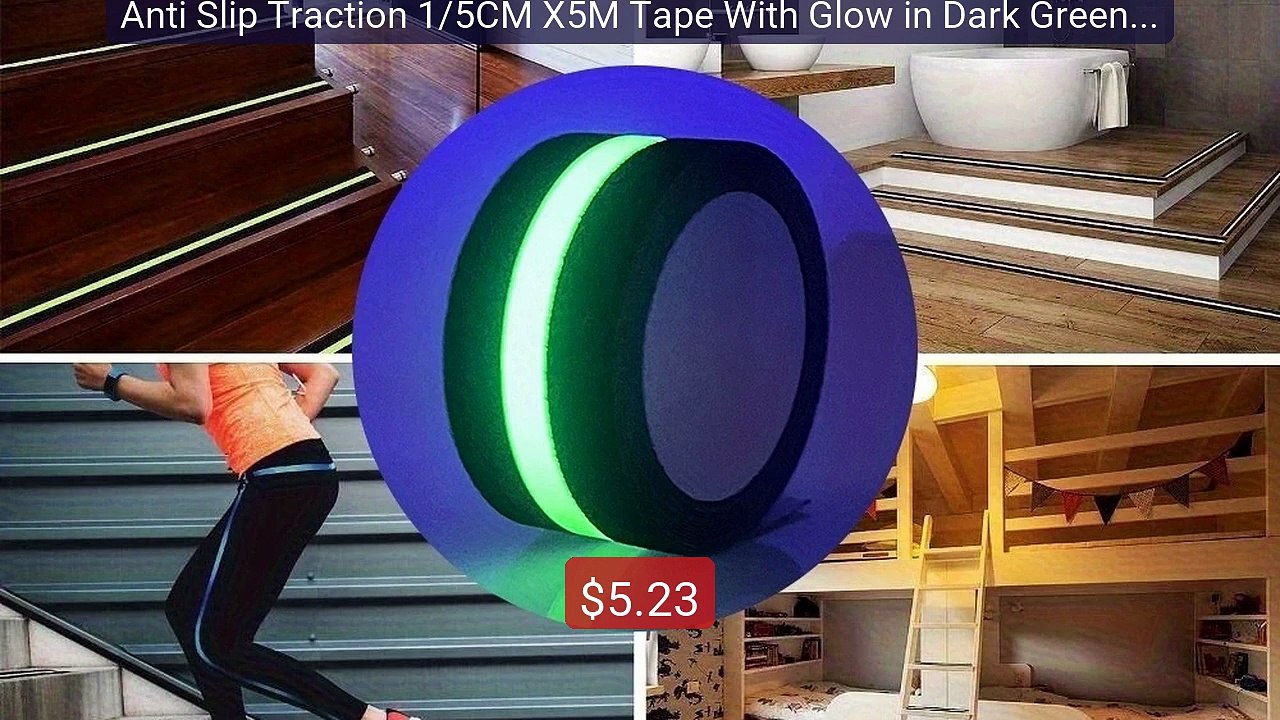 Anti Slip Traction 1/5CM X5M Tape With Glow in Dark Green Stripe Fr... -- Top Rated 2026 | Buy Now!