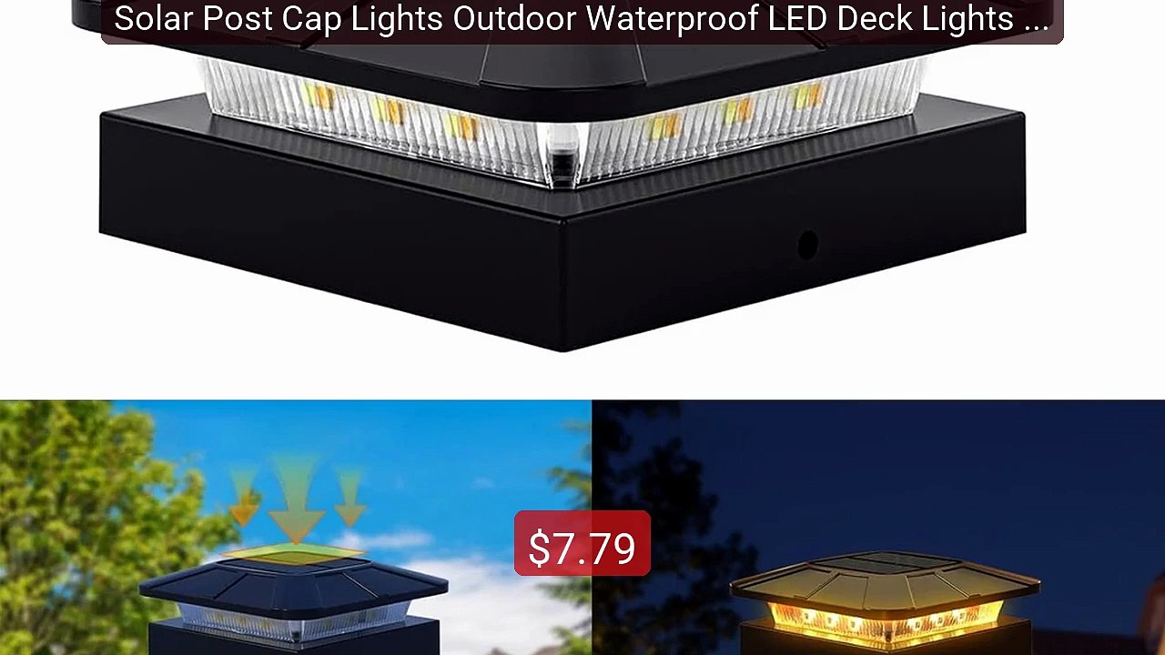 Solar Post Cap Lights Outdoor Waterproof LED Deck Lights Wi... -- Top Pick 2026 | Unbeatable Price!