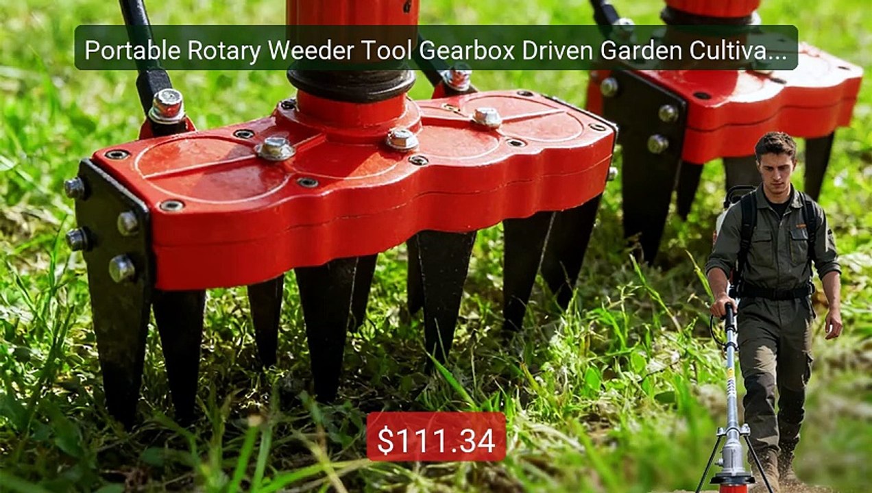 Portable Rotary Weeder Tool Gearbox Driven Garden Cultivator W... -- Hot Deal 2026 | Limited Offer!