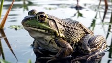 Bullfrog : The powerful amphibian with a booming call
