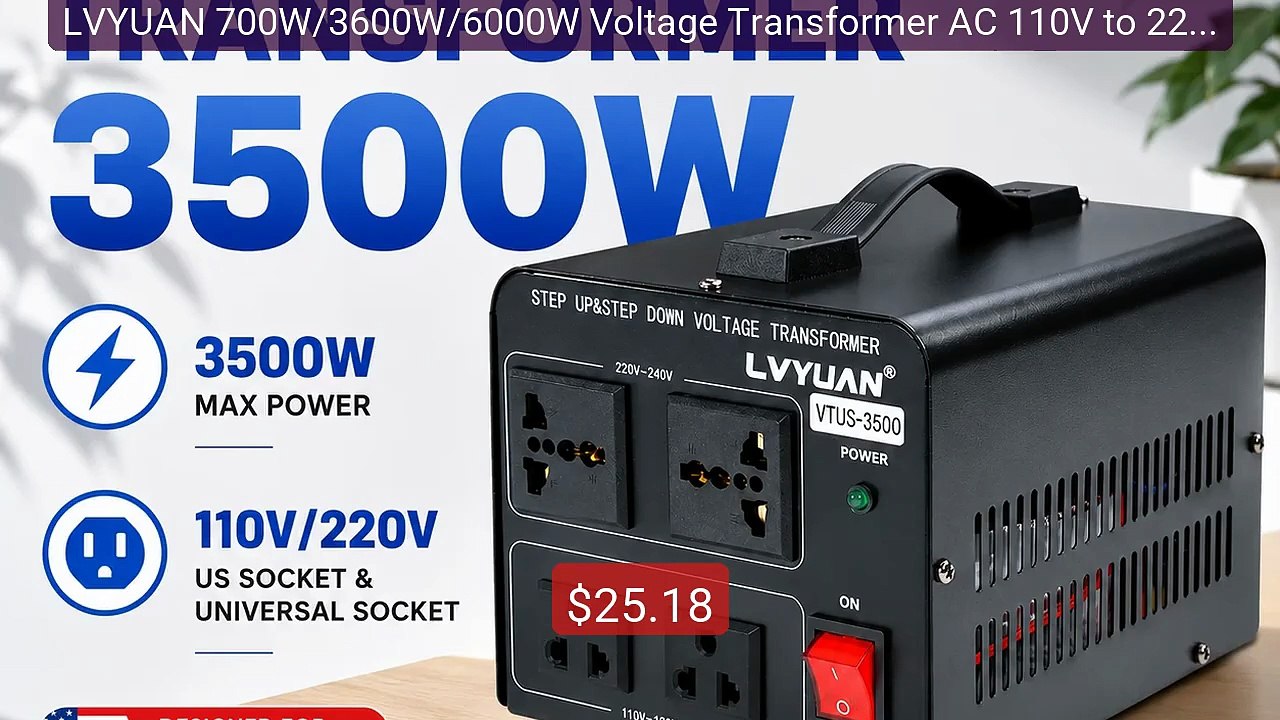 LVYUAN 700W/3600W/6000W Voltage Transformer AC 110V to 220V Or... -- Hot Deal 2026 | Limited Offer!