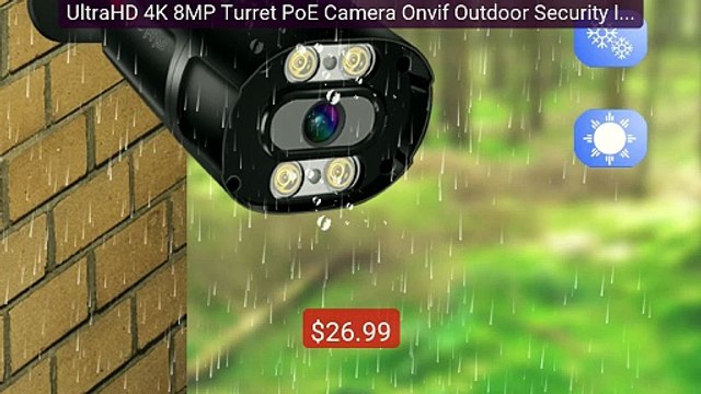 UltraHD 4K 8MP Turret PoE Camera Onvif Outdoor Security IP ... Top Pick 2026 | Unbeatable Price!
