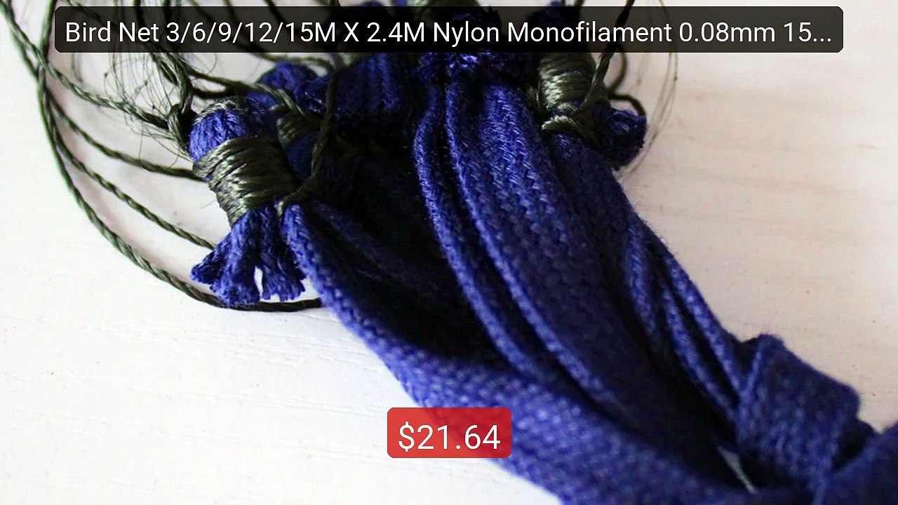 Bird Net 3/6/9/12/15M X 2.4M Nylon Monofilament 0.08mm 15mm Hole Or... -- Top Rated 2026 | Buy Now!