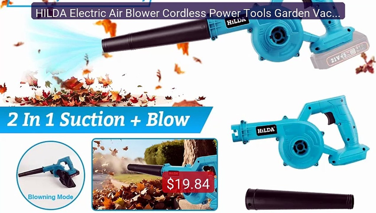 HILDA Electric Air Blower Cordless Power Tools Garden Vacuum C... -- Hot Deal 2026 | Limited Offer!