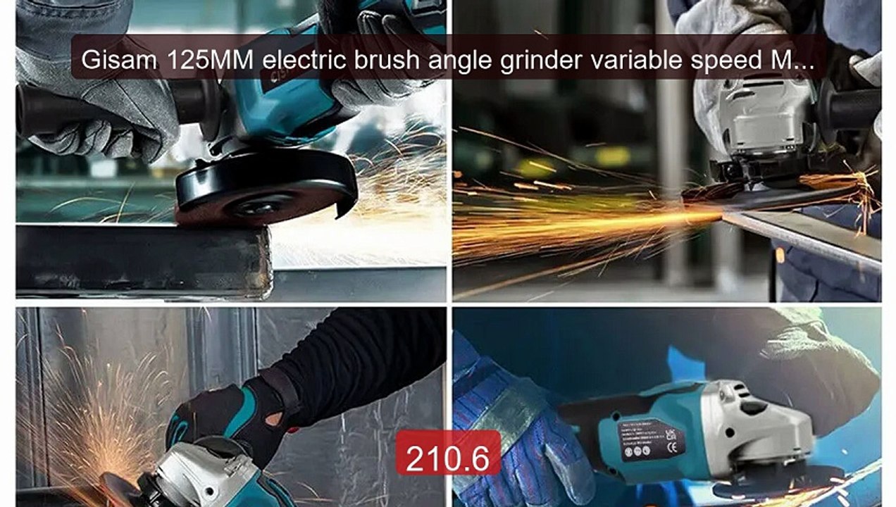 Gisam 125MM electric brush angle grinder variable speed M14 c... -- Amazing Value 2026 | Must Have!