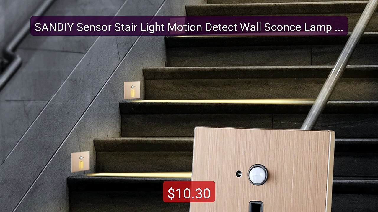 SANDIY Sensor Stair Light Motion Detect Wall Sconce Lamp Auto... -- Amazing Value 2026 | Must Have!
