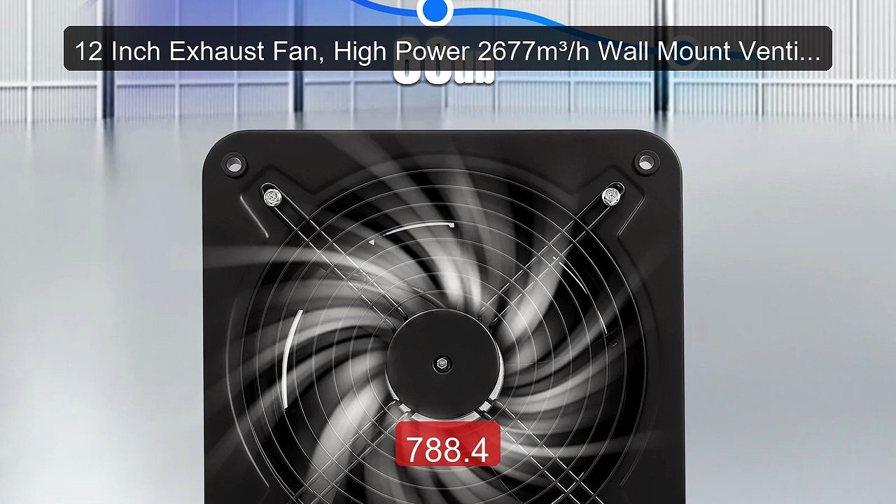 12 Inch Exhaust Fan, High Power 2677m³/h Wall Mount Ventilati... -- Amazing Value 2026 | Must Have!