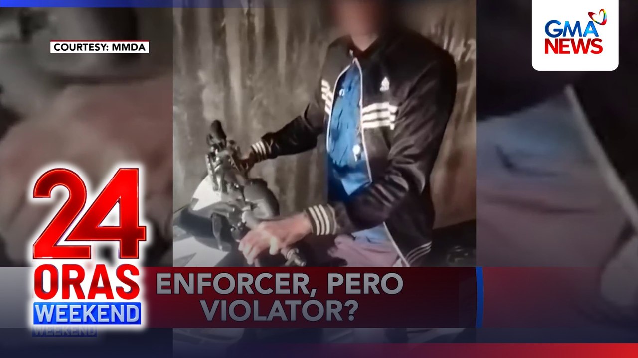 MMDA enforcer na nag-counterflow sa EDSA busway, sinuspende at ipinagpapaliwanag | 24 Oras Weekend
