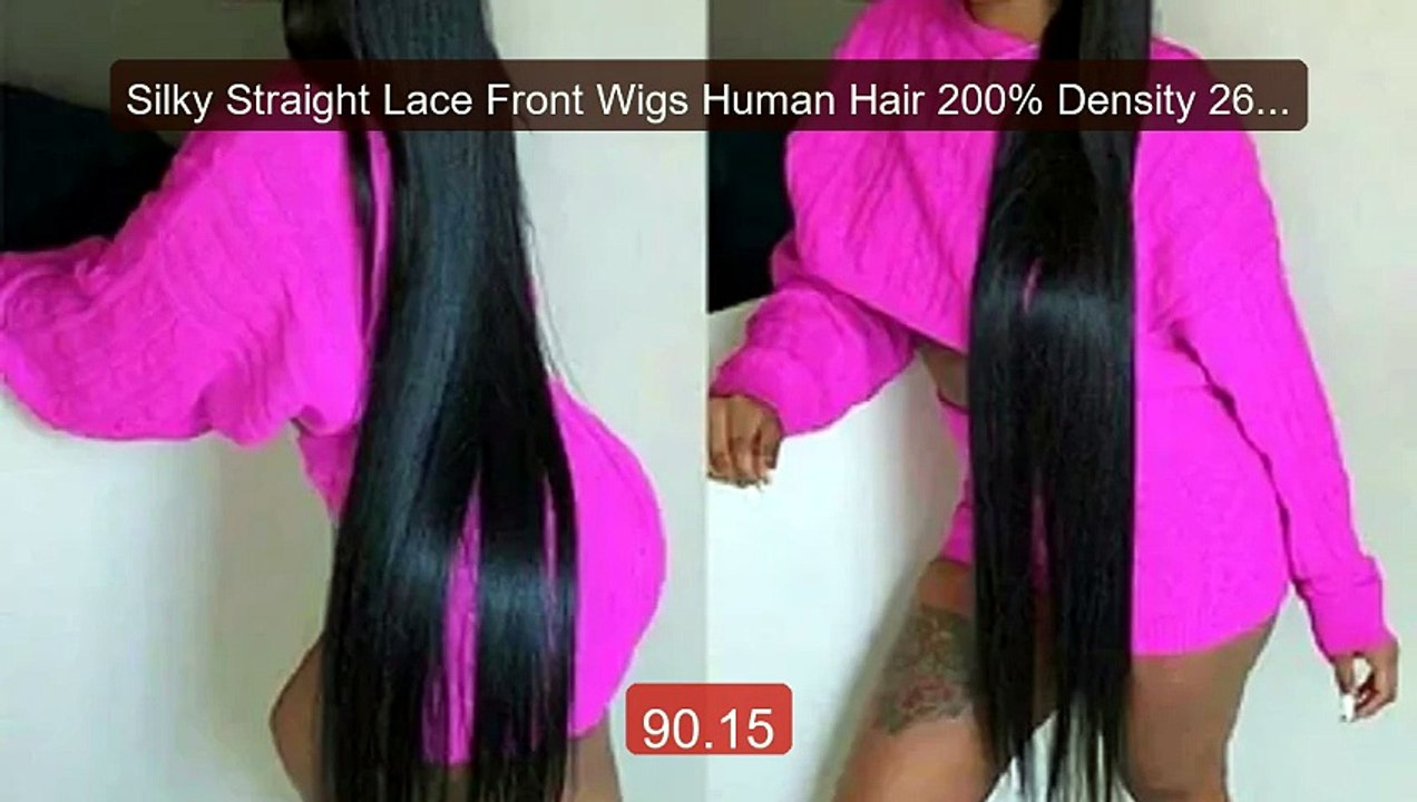 Silky Straight Lace Front Wigs Human Hair 200% Density 26 Inch... -- Best Buy 2026 | Great Quality!