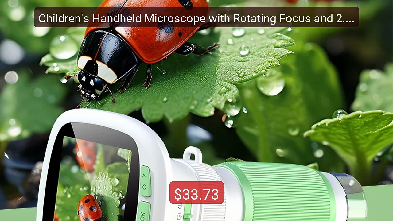 Children's Handheld Microscope with Rotating Focus and 2.4-... -- Top Pick 2026 | Unbeatable Price!