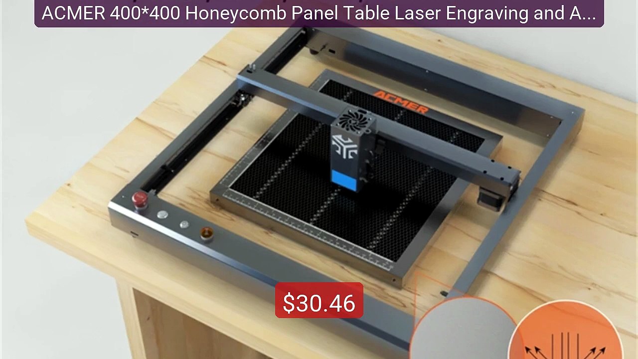 ACMER 400*400 Honeycomb Panel Table Laser Engraving and Aut... -- Top Pick 2026 | Unbeatable Price!