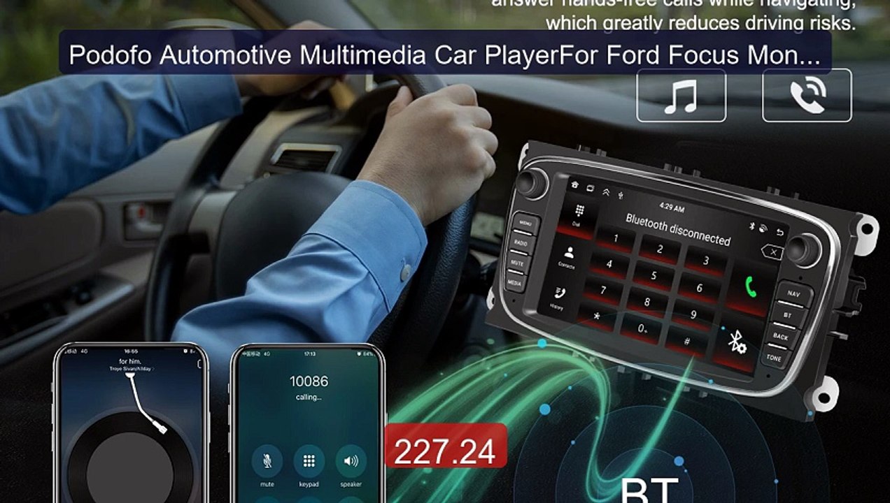 Podofo Automotive Multimedia Car PlayerFor Ford Focus Monde... -- Top Pick 2026 | Unbeatable Price!