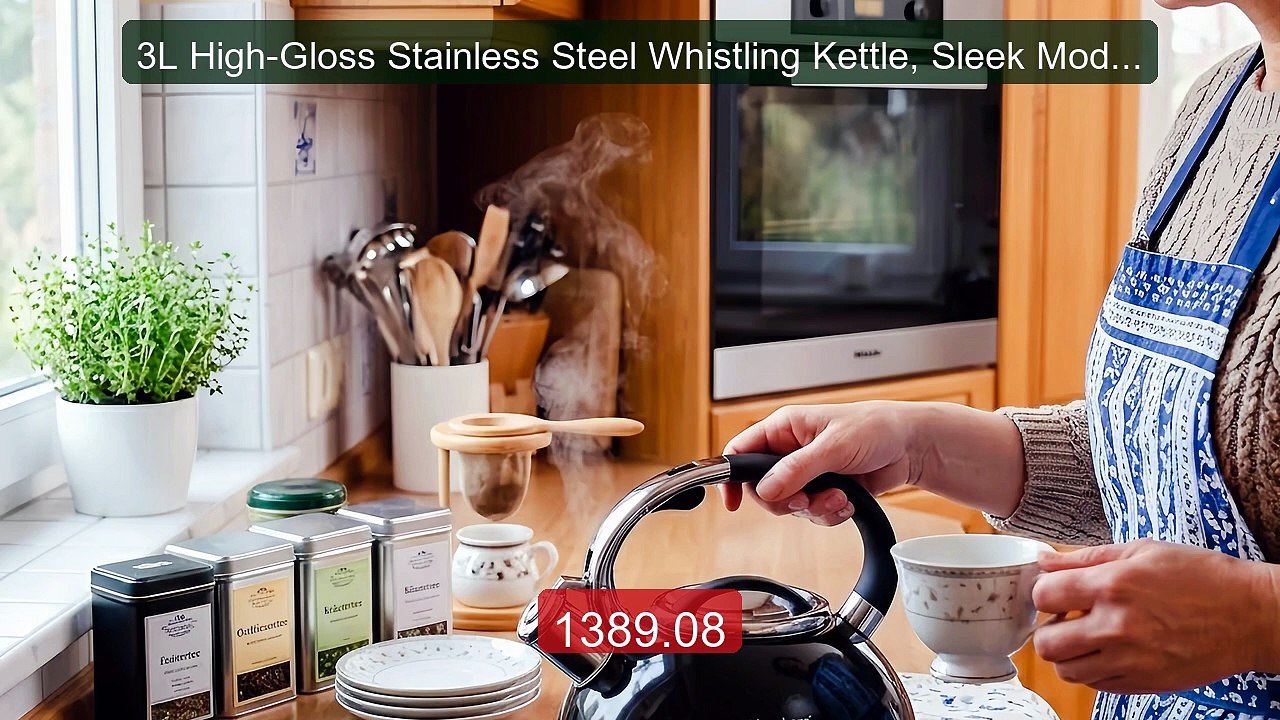 3L High-Gloss Stainless Steel Whistling Kettle, Sleek Moder... -- Top Pick 2026 | Unbeatable Price!