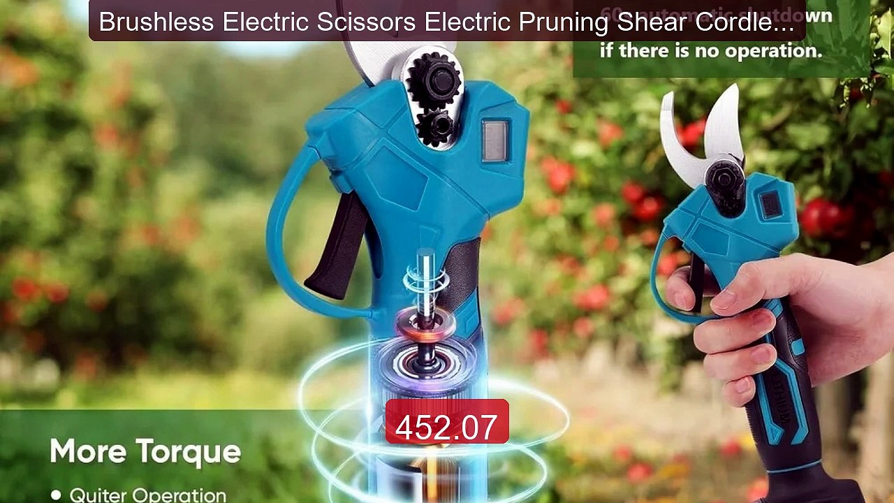 Brushless Electric Scissors Electric Pruning Shear Cordless F... -- Amazing Value 2026 | Must Have!
