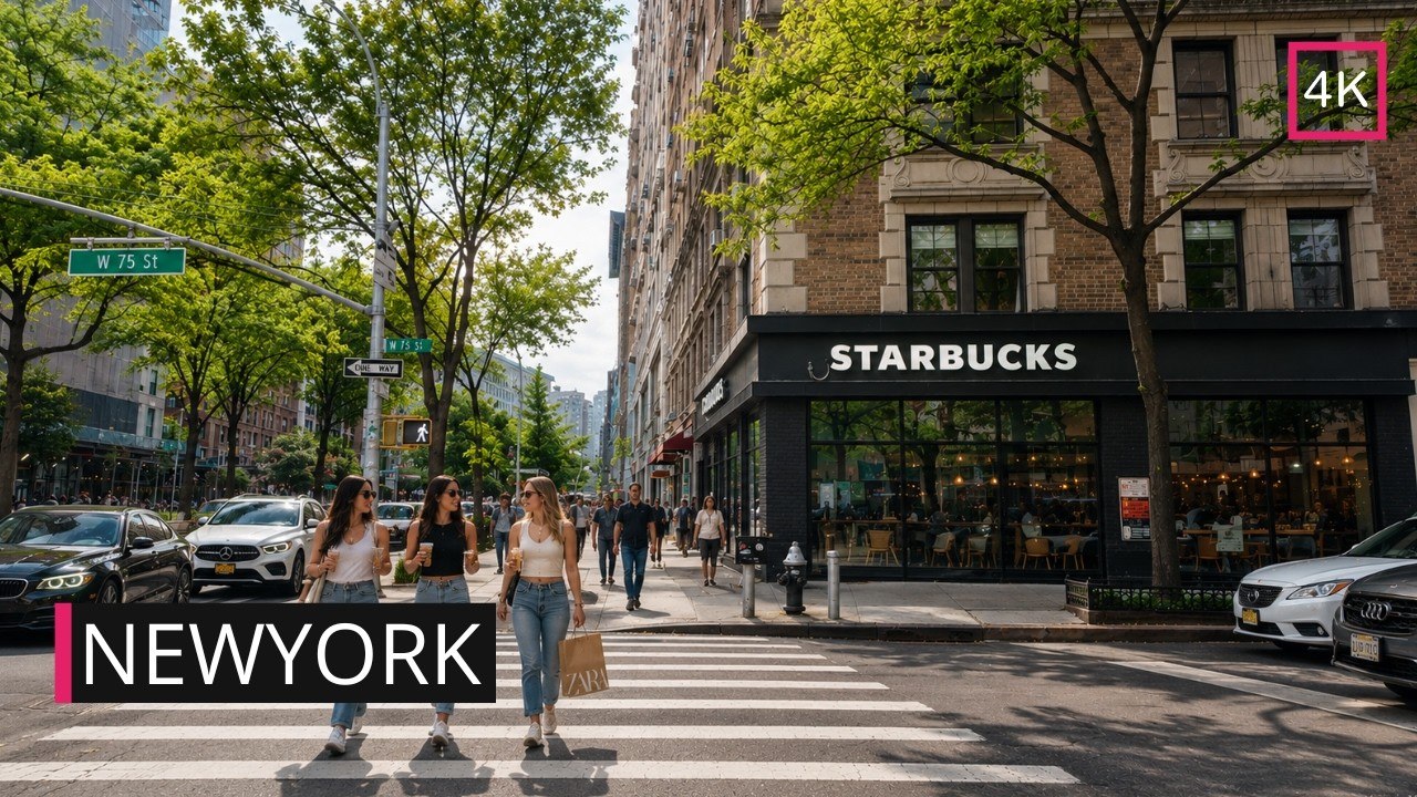New York City Walking Tour | Sunset Vibes | Broadway to Lincoln Centre 4K Walk
