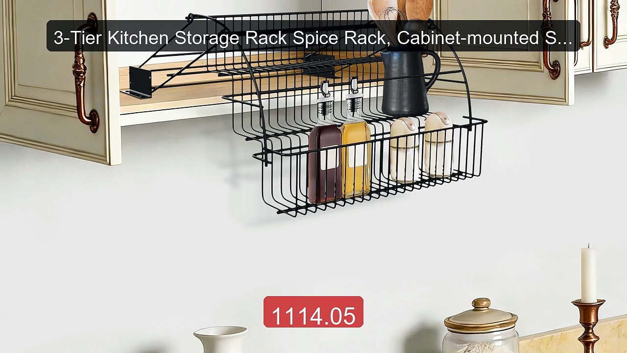 3-Tier Kitchen Storage Rack Spice Rack, Cabinet-mounted Spice-Rack,... -- Top Rated 2026 | Buy Now!