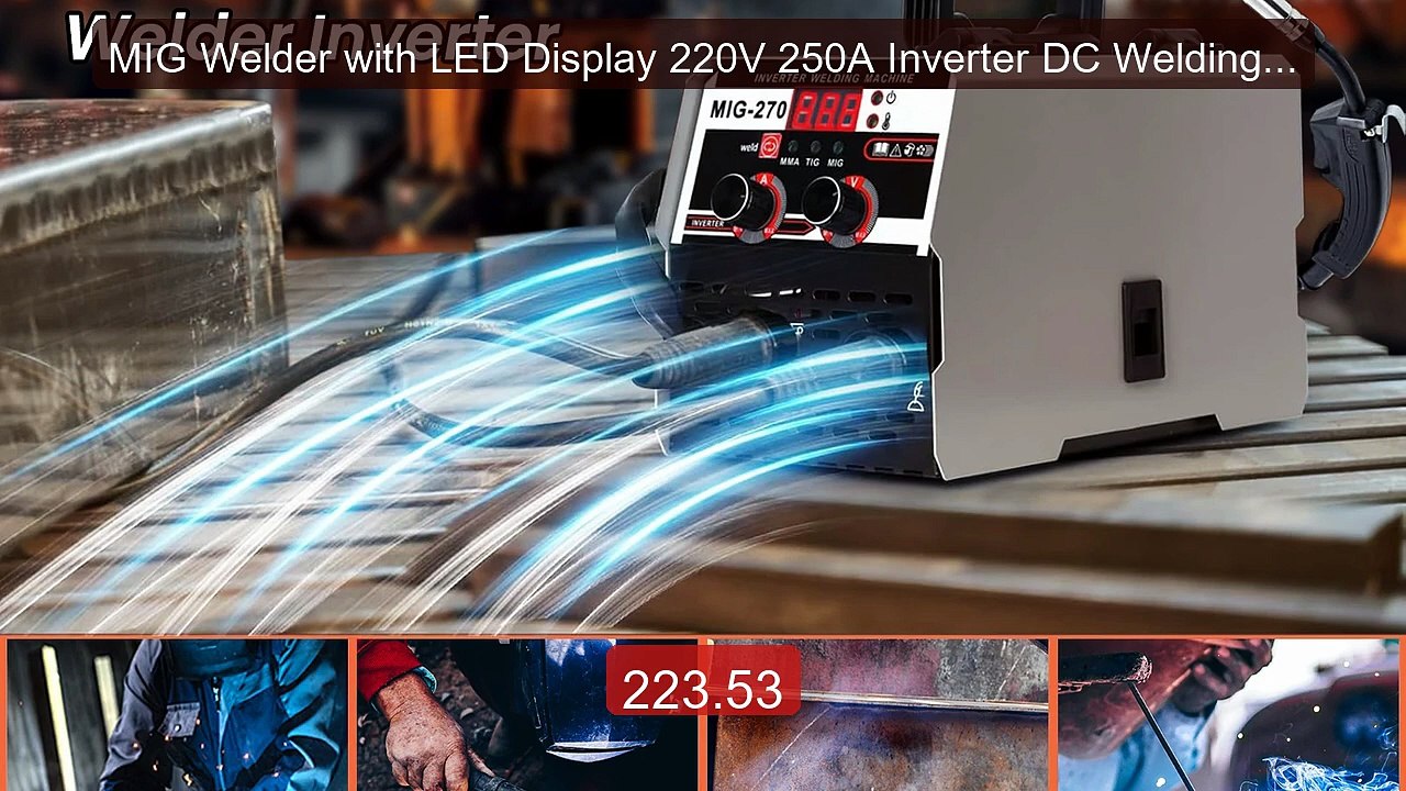 MIG Welder with LED Display 220V 250A Inverter DC Welding Mach... -- Best Buy 2026 | Great Quality!