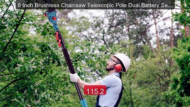 6 Inch Brushless Chainsaw Telescopic Pole Dual Battery Set ... Top Pick 2026 | Unbeatable Price!
