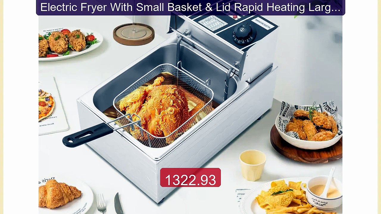 Electric Fryer With Small Basket & Lid Rapid Heating Large Ca... -- Amazing Value 2026 | Must Have!