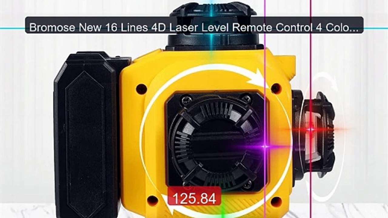 Bromose New 16 Lines 4D Laser Level Remote Control 4 Colors... -- Top Pick 2026 | Unbeatable Price!