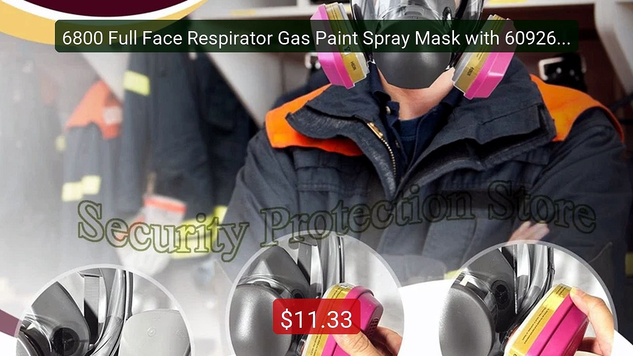 6800 Full Face Respirator Gas Paint Spray Mask with 60926 Cart... -- Best Buy 2026 | Great Quality!