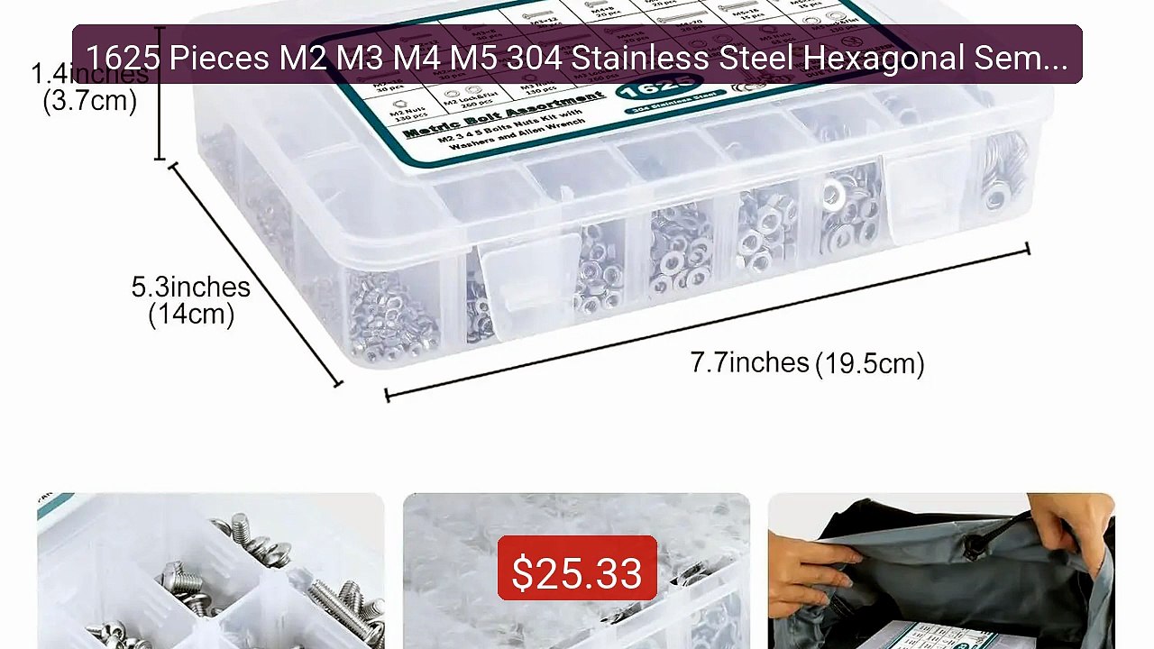 1625 Pieces M2 M3 M4 M5 304 Stainless Steel Hexagonal Semi-Rou... -- Hot Deal 2026 | Limited Offer!