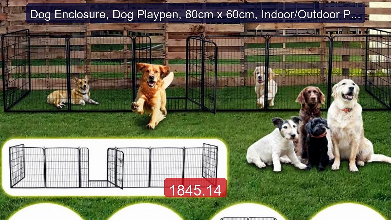 Dog Enclosure, Dog Playpen, 80cm x 60cm, Indoor/Outdoor Puppy... -- Amazing Value 2026 | Must Have!