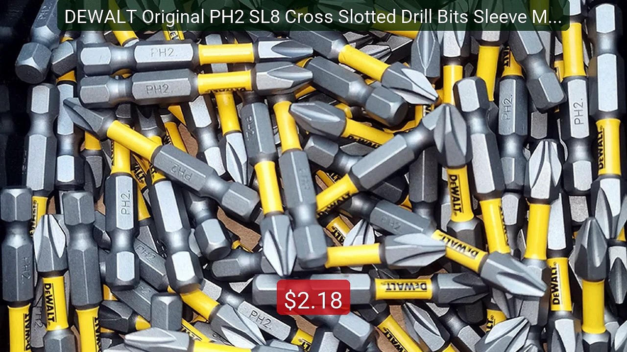 DEWALT Original PH2 SL8 Cross Slotted Drill Bits Sleeve Magne... -- Amazing Value 2026 | Must Have!
